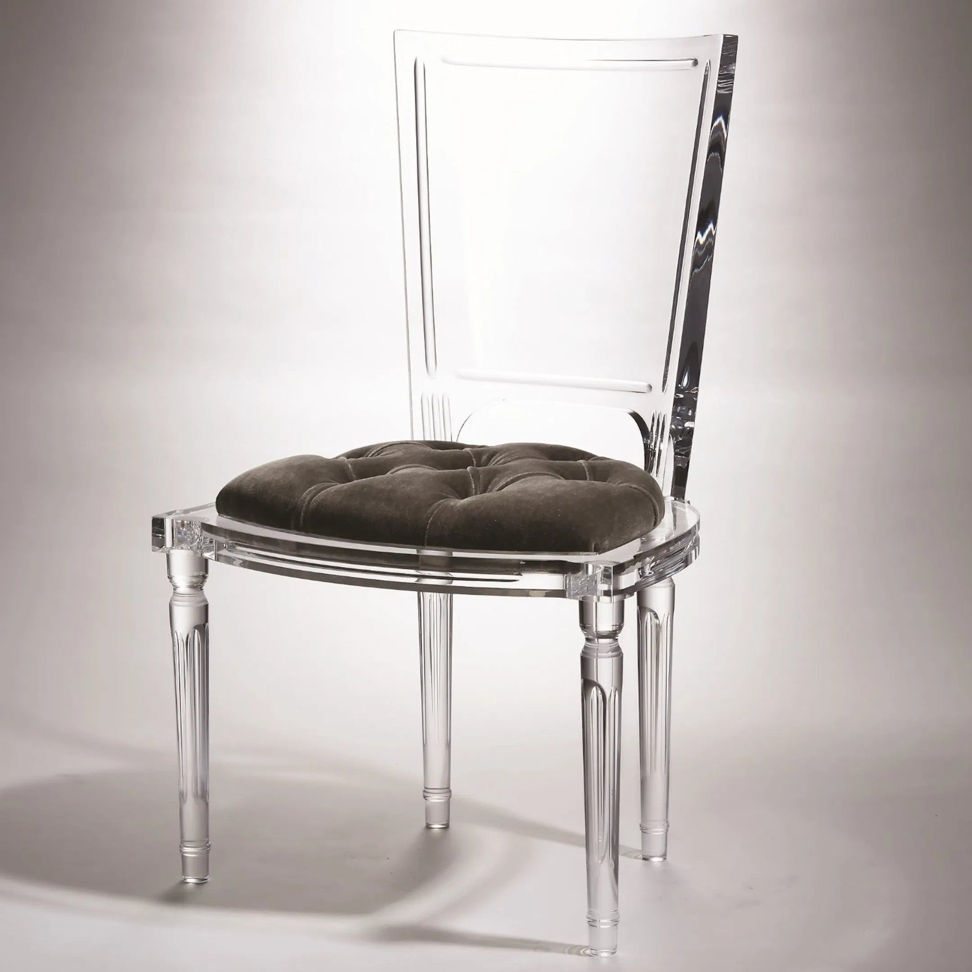 Marilyn Acrylic Side Chair by Global Views. Made from unique in a transitional style.