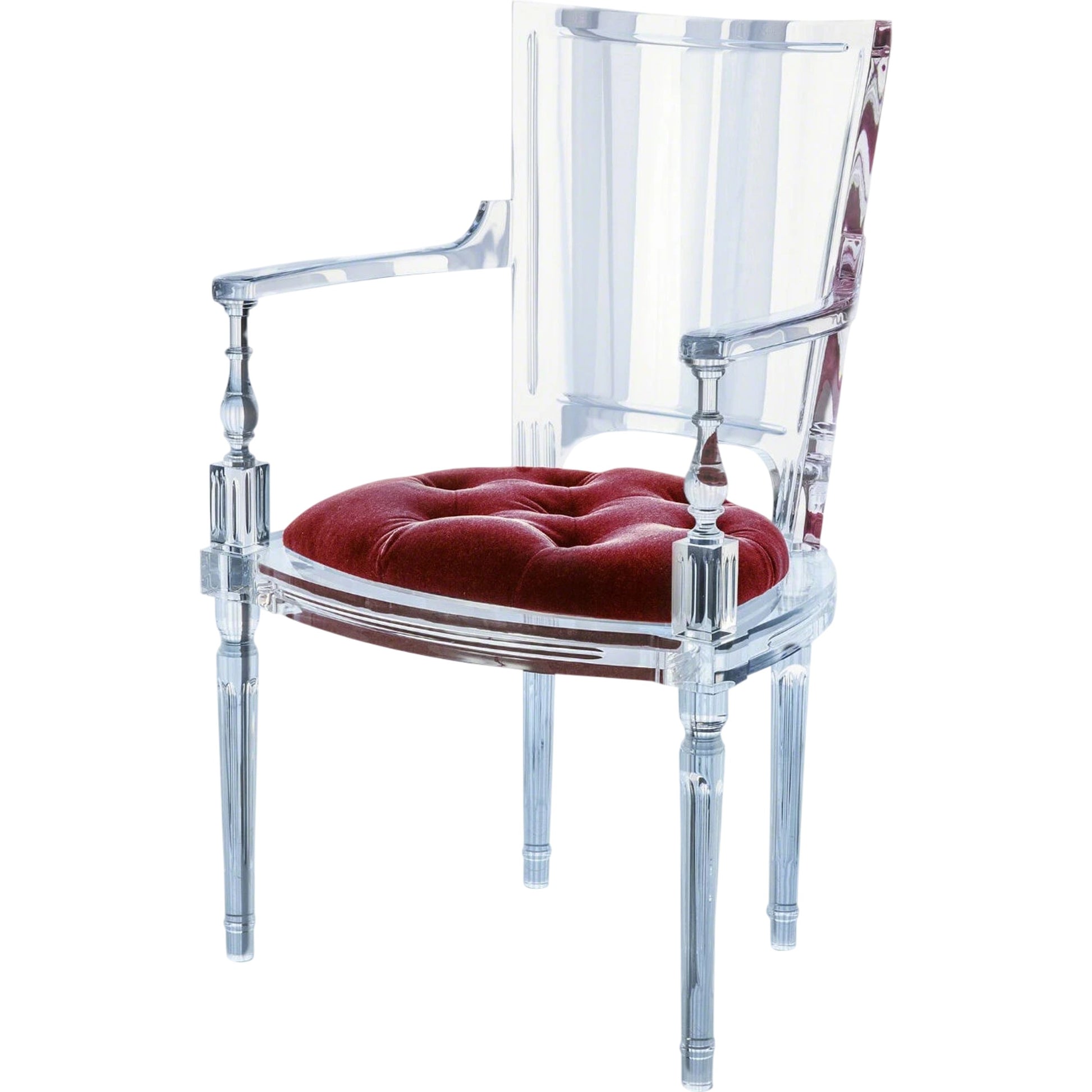 Marilyn Arm Chair by Global Views. Made from acrylic in a transitional style.