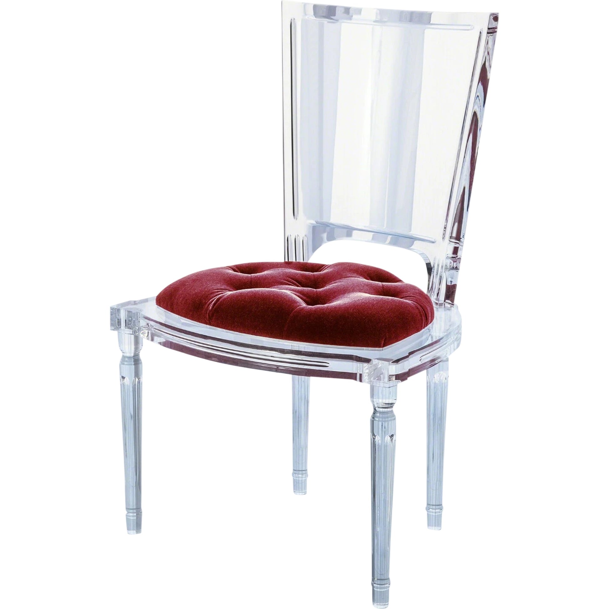 Marilyn Acrylic Side Chair by Global Views. Made from unique in a transitional style.