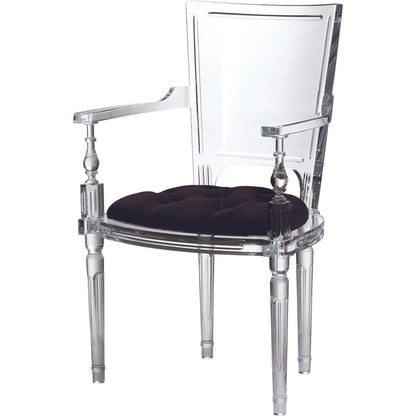 Marilyn Arm Chair by Global Views. Made from acrylic in a transitional style.