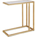 Echelon Sofa Hugger Table by Regina Andrew. Made from steel in a modern style.
