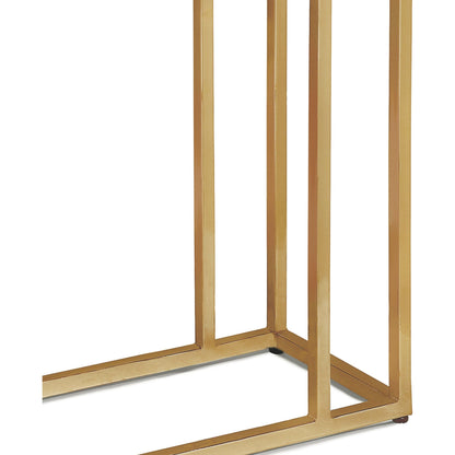 Echelon Sofa Hugger Table by Regina Andrew. Made from steel in a modern style.