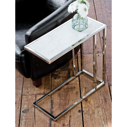 Echelon Sofa Hugger Table by Regina Andrew. Made from steel in a modern style.