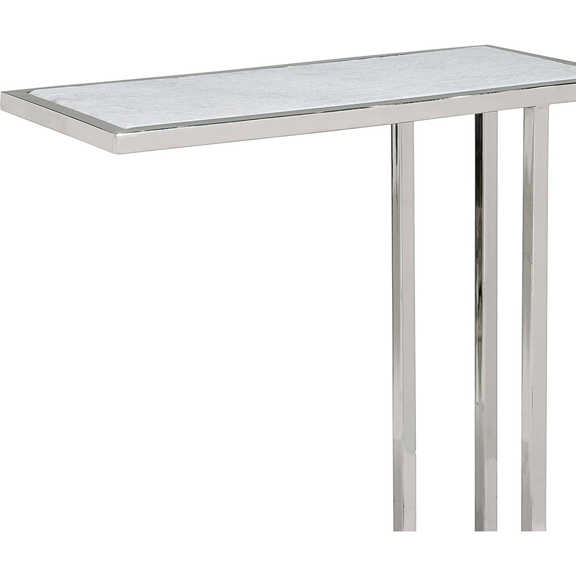 Echelon Sofa Hugger Table by Regina Andrew. Made from steel in a modern style.