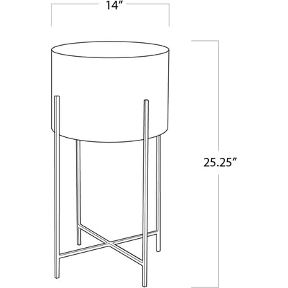 Bone Drum Table by Regina Andrew. Made from brass in a eclectic & global style.