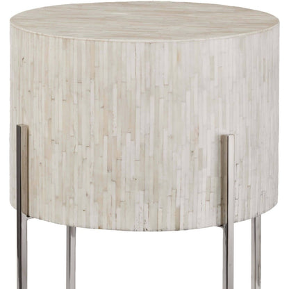 Bone Drum Table by Regina Andrew. Made from brass in a eclectic & global style.