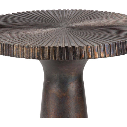 Ellis Table by Regina Andrew in ebony and blackened iron. Made from aluminum in a eclectic & global style.