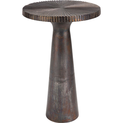 Ellis Table by Regina Andrew in ebony and blackened iron. Made from aluminum in a eclectic & global style.
