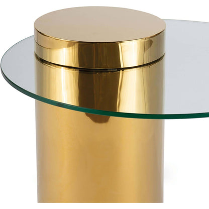 Odette Side Table by Regina Andrew in black. Made from stainless steel in a modern style.