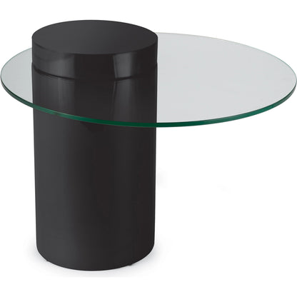 Odette Side Table by Regina Andrew in black. Made from stainless steel in a modern style.