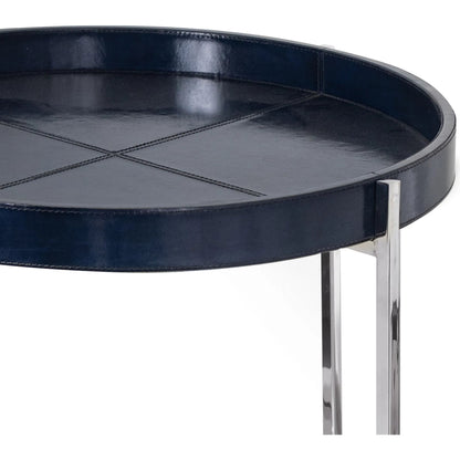 Derby Leather Tray Table by Regina Andrew. Made from leather in a modern style.