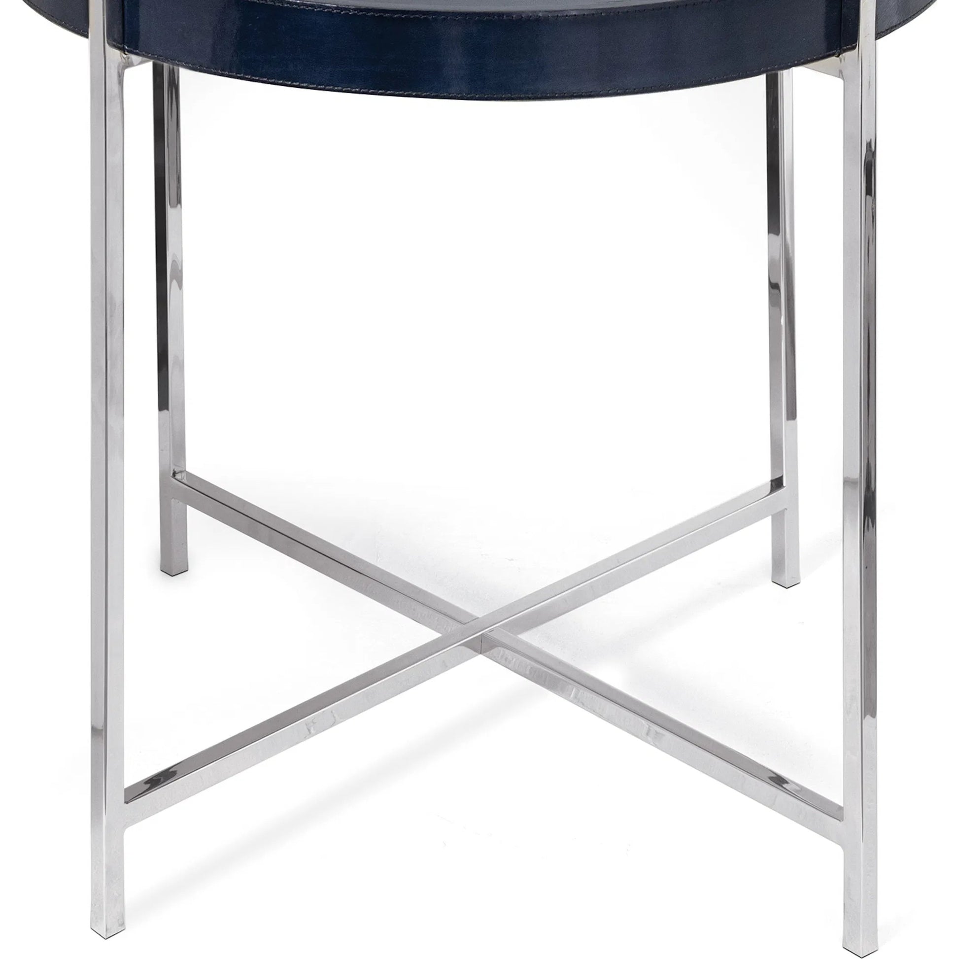 Derby Leather Tray Table by Regina Andrew. Made from leather in a modern style.