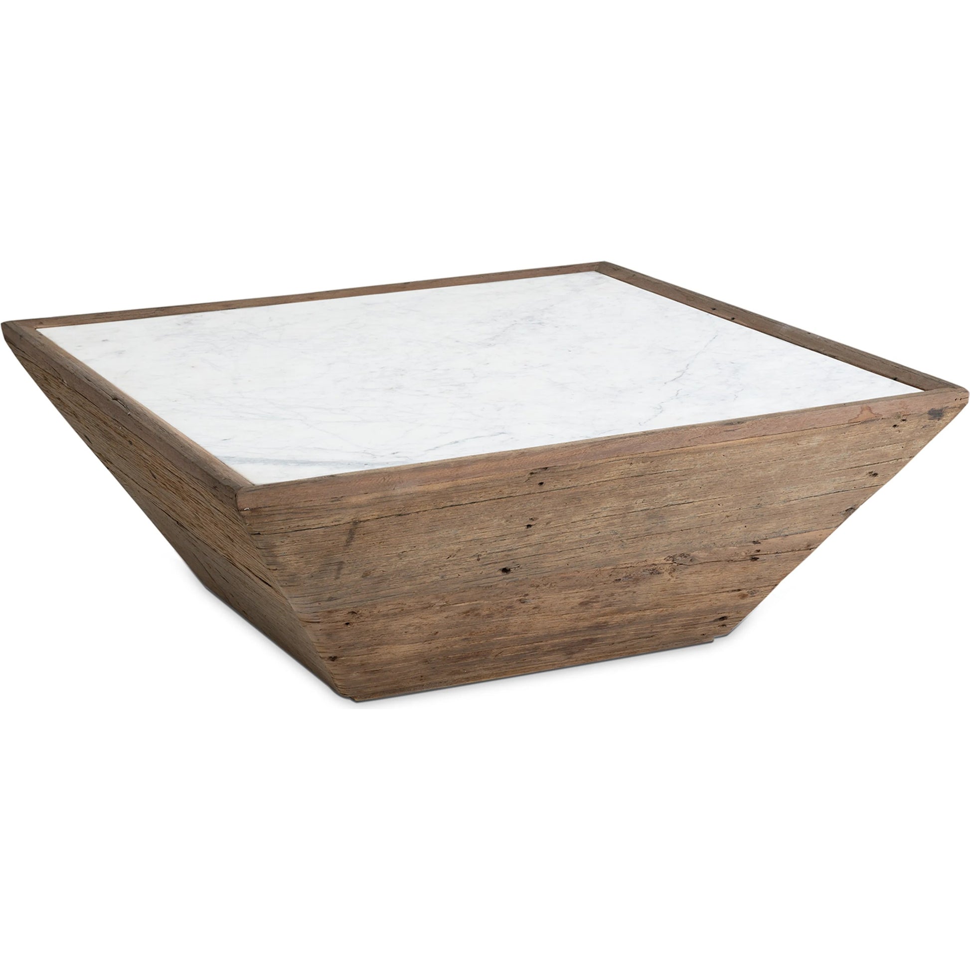 Vale Wood Coffee Table by Regina Andrew in natural brown. Made from reclaimed wood in a modern style.