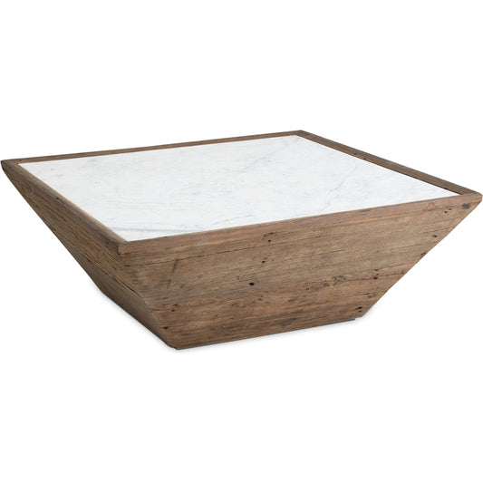 Vale Wood Coffee Table by Regina Andrew in natural brown. Made from reclaimed wood in a unique style.