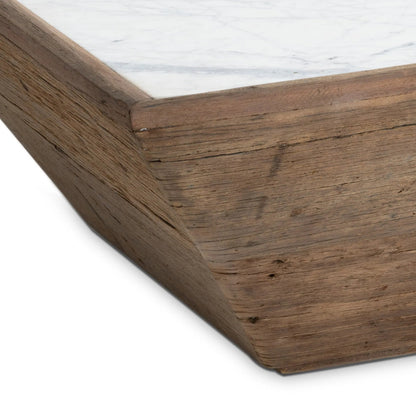 Vale Wood Coffee Table by Regina Andrew in natural brown. Made from reclaimed wood in a modern style.