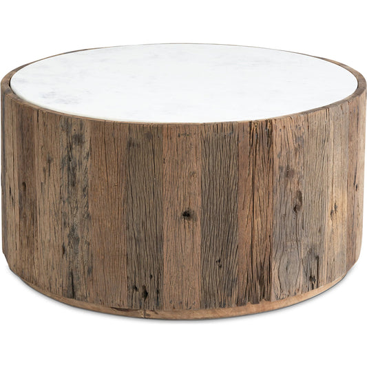 Eli Wood Coffee Table by Regina Andrew in natural. Made from reclaimed wood in a unique style.