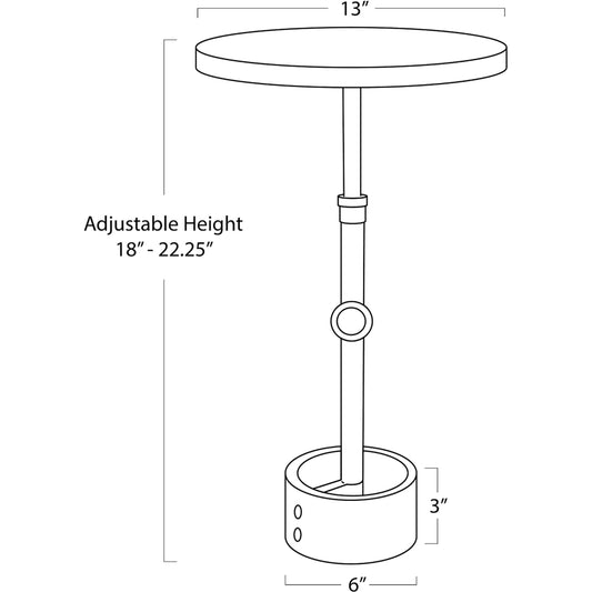Myles Accent Table by Regina Andrew. Made from unique in a unique style.