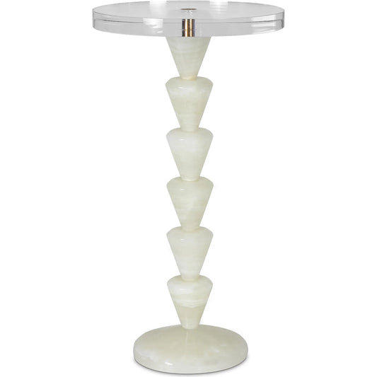 Patricia Jade Accent Table by Regina Andrew in natural jade. Made from jade in a unique style.