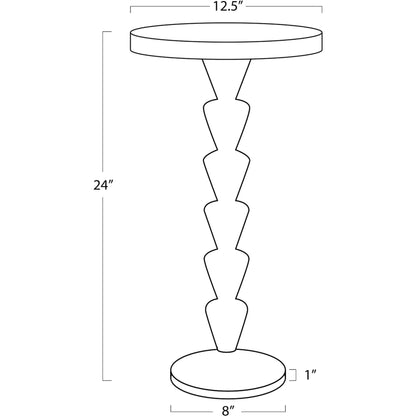 Patricia Jade Accent Table by Regina Andrew in natural jade. Made from jade in a modern style.
