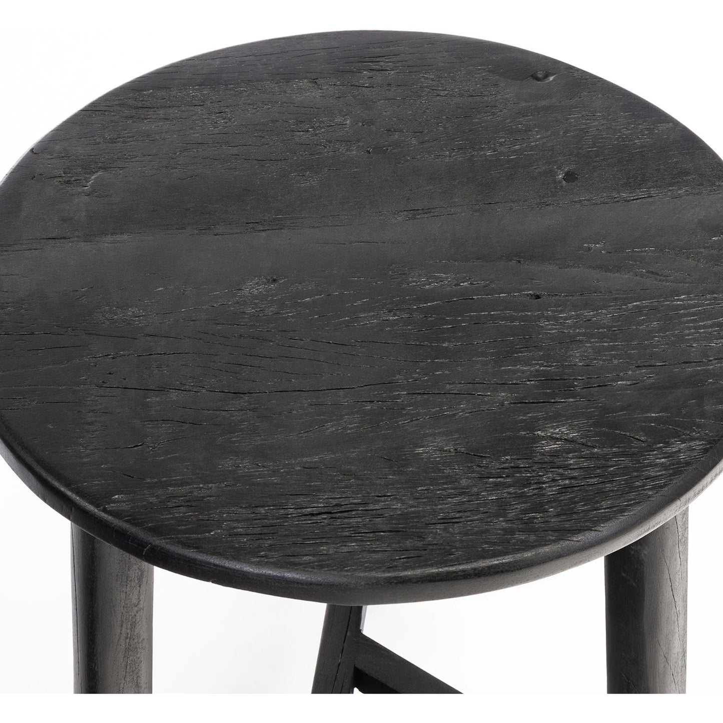 002 SI-2528198 | Closeup | Sonoma Wood Accent Table by Regina Andrew in black. Made from wood in a unique style.