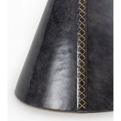 Gabe Leather Accent Table by Regina Andrew. Made from leather in a unique style.