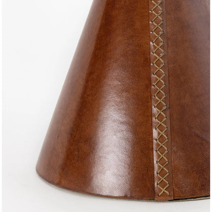 Gabe Leather Accent Table by Regina Andrew. Made from leather in a unique style.