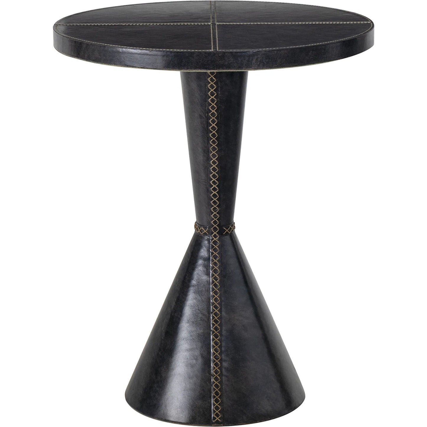 003 SI-2528199 | Primary Silo | Gabe Leather Accent Table by Regina Andrew. Made from leather in a unique style.