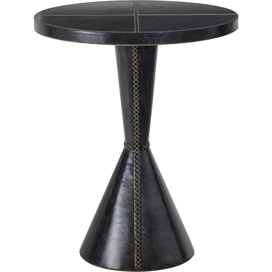 Gabe Leather Accent Table by Regina Andrew. Made from leather in a unique style.