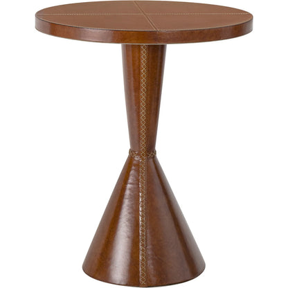 Gabe Leather Accent Table by Regina Andrew. Made from leather in a unique style.