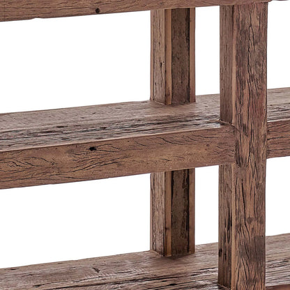 Carson Wood Console Table by Regina Andrew in brown and brown. Made from reclaimed wood in a unique style.