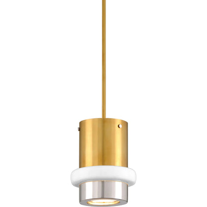 Beckenham Chandelier by Corbett in vintage polished brass, nickel. Made from solid brass in a modern style.