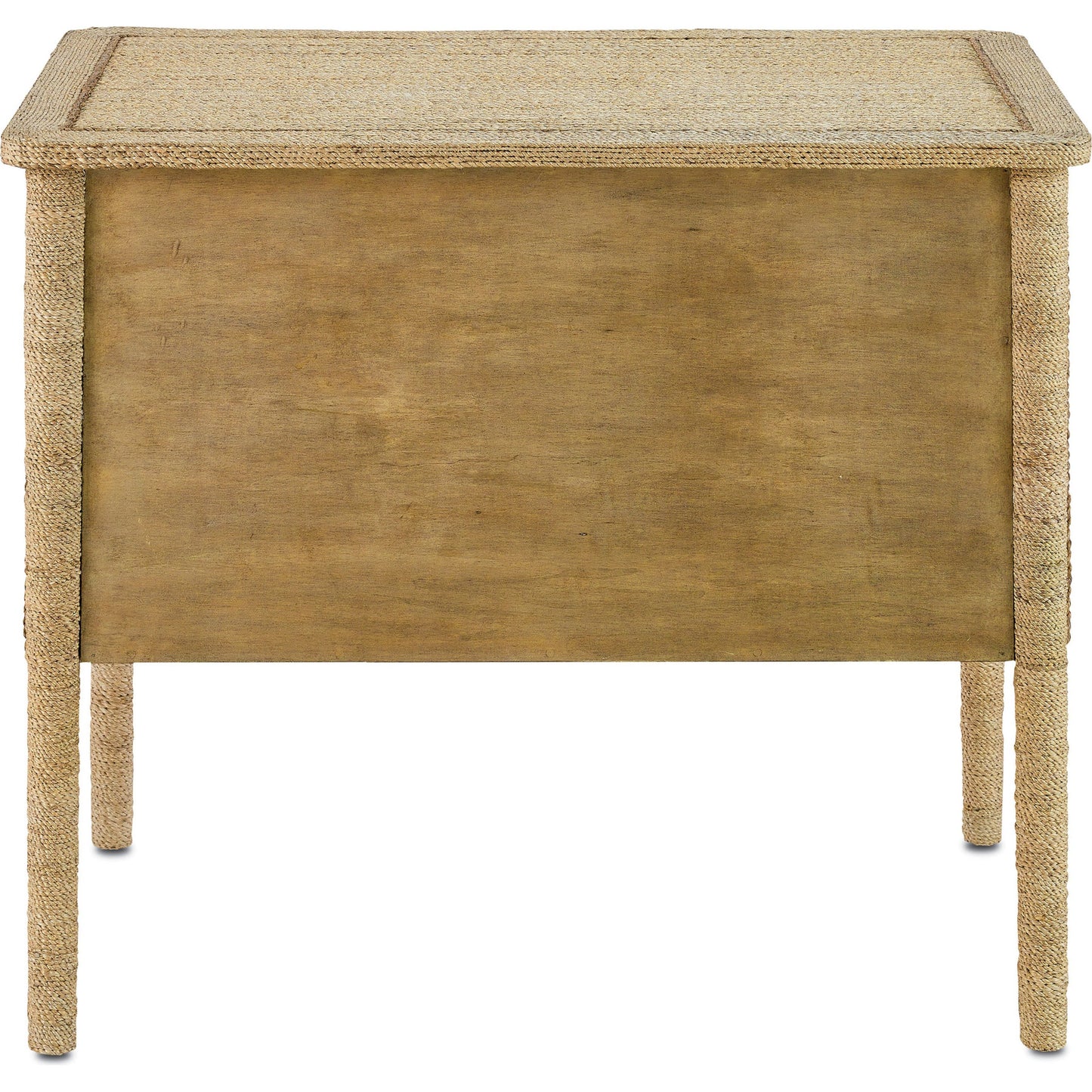 002 S-222745 | Additional Silo | Kaipo Chest by Currey and Company. Made from abaca rope, wood in a coastal style.