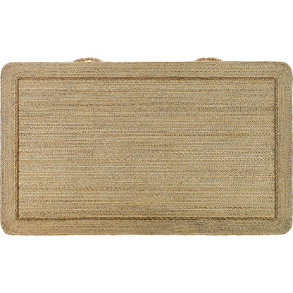Kaipo Chest by Currey and Company. Made from abaca rope, wood in a coastal style.