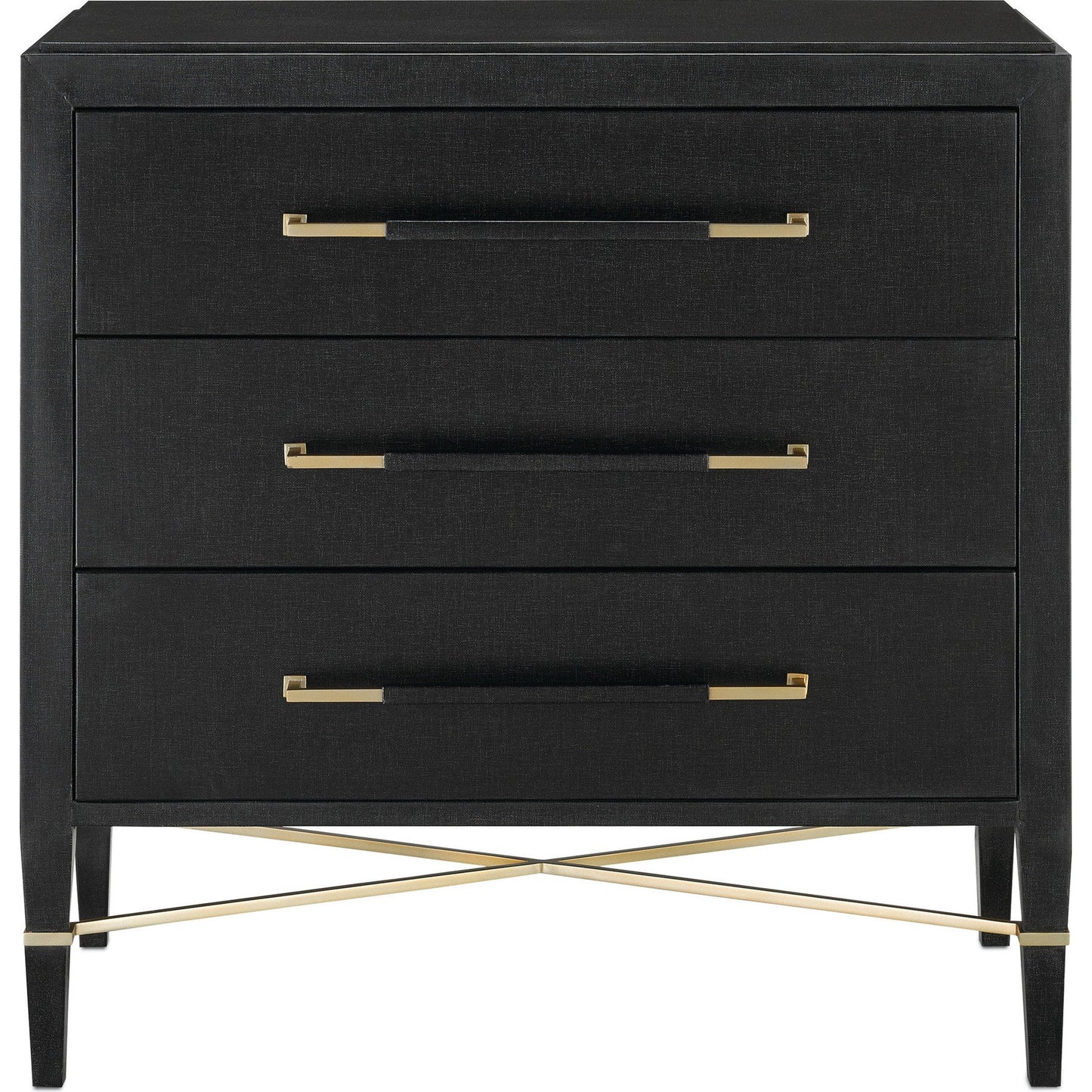 002 S-258263 | Additional Silo | Verona Chest by Currey and Company in black, champagne. Made from solid wood, engineered hardwood in a modern style.