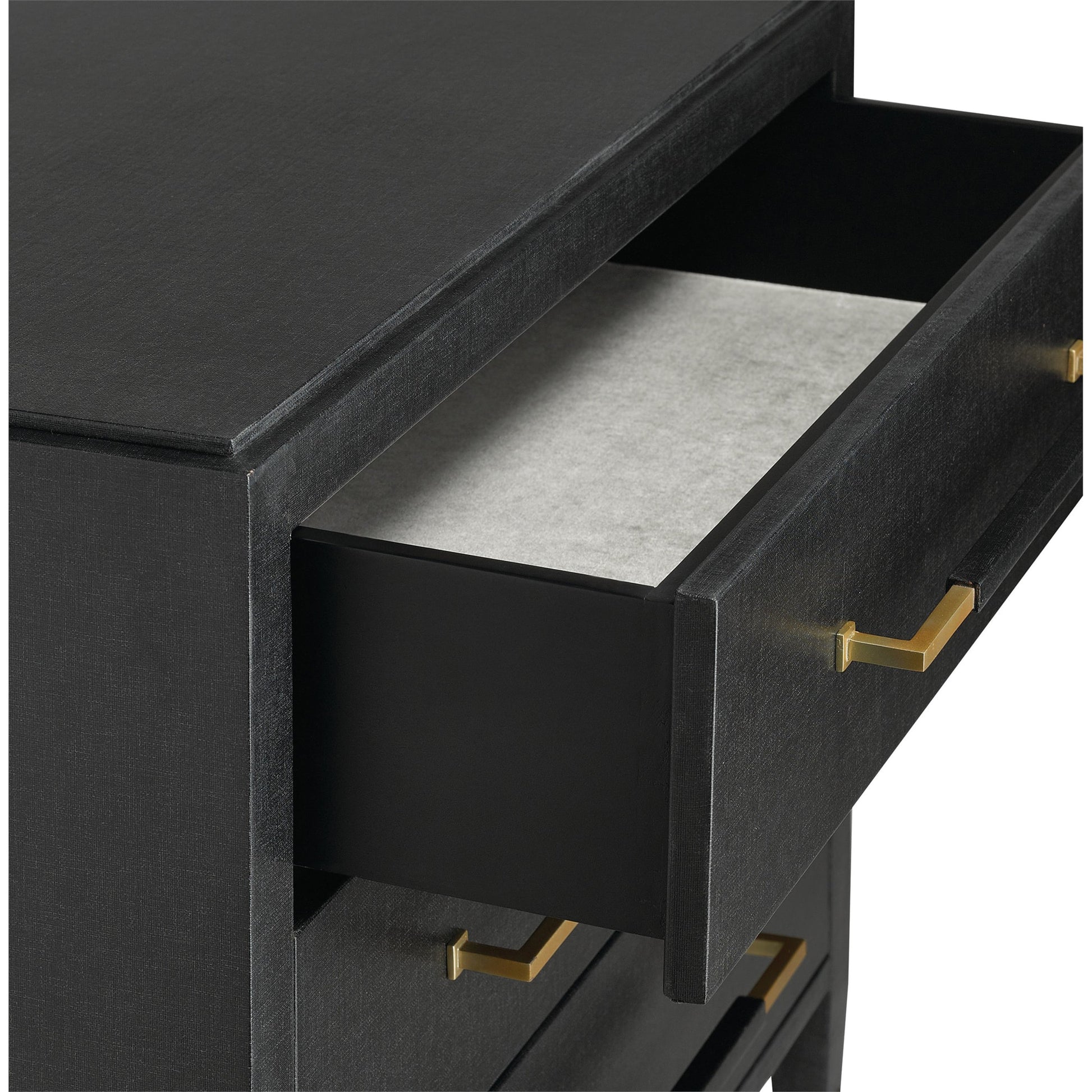Verona Chest by Currey and Company in black, champagne. Made from solid wood, engineered hardwood in a modern style.