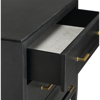 Verona Chest by Currey and Company in black, champagne. Made from solid wood, engineered hardwood in a modern style.