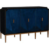 Dark Sapphire, Caviar Black, Antique Brass