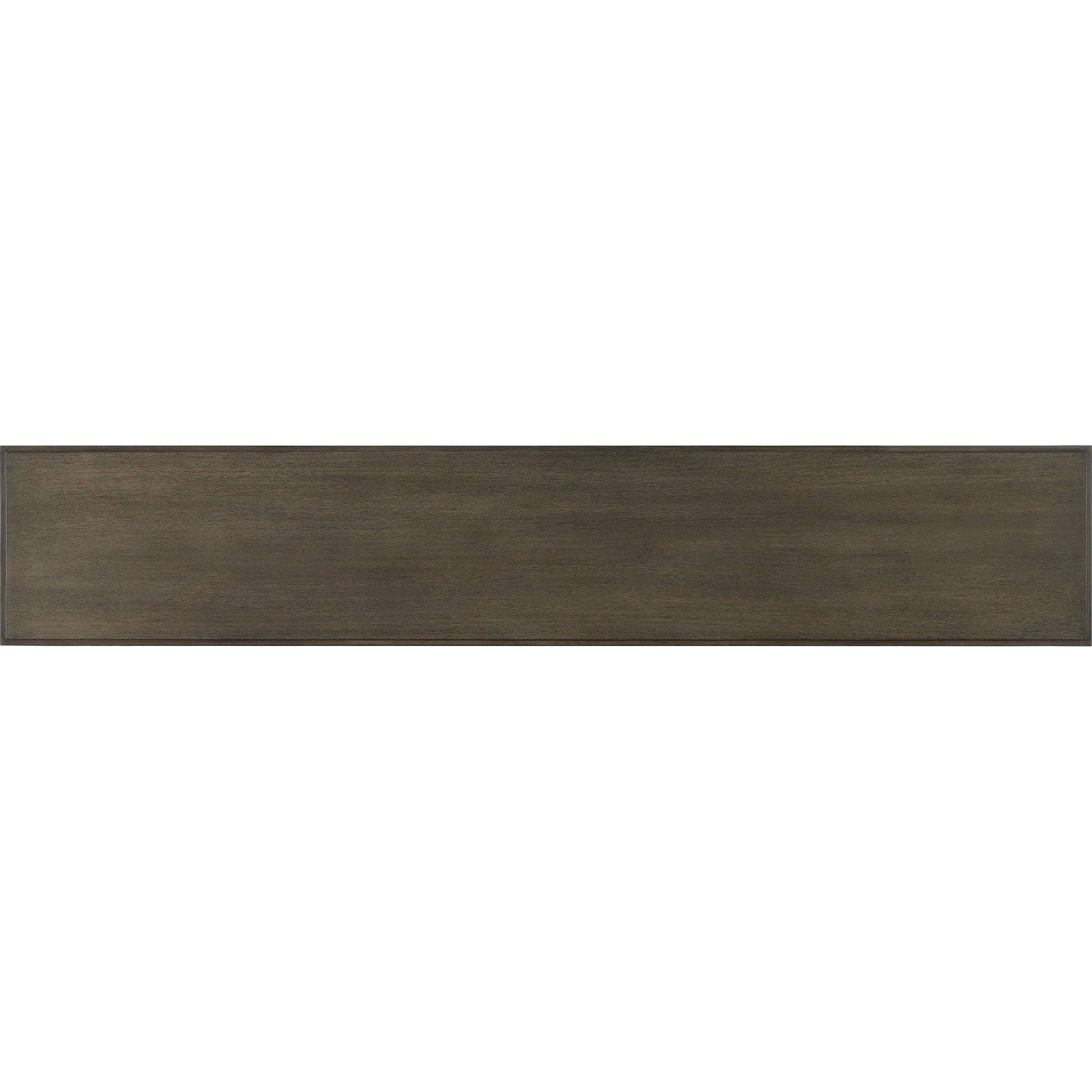 Verona Chanterelle Console Table by Currey and Company in chanterelle, champagne. Made from mahogany, brass, iron in a transitional style.