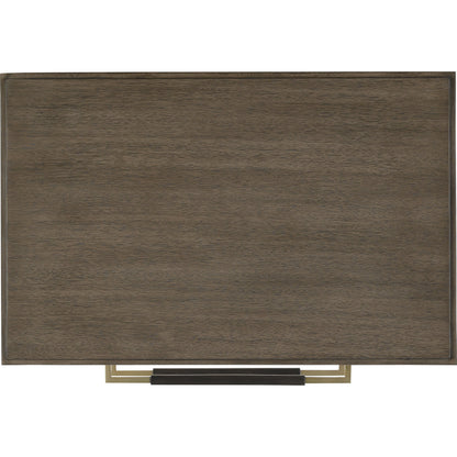 Verona Chanterelle Nightstand by Currey and Company in chanterelle, coffee, champagne. Made from mahogany, brass, iron in a transitional style.