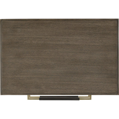 Verona Chanterelle Nightstand by Currey and Company in chanterelle, coffee, champagne. Made from mahogany, brass, iron in a transitional style.