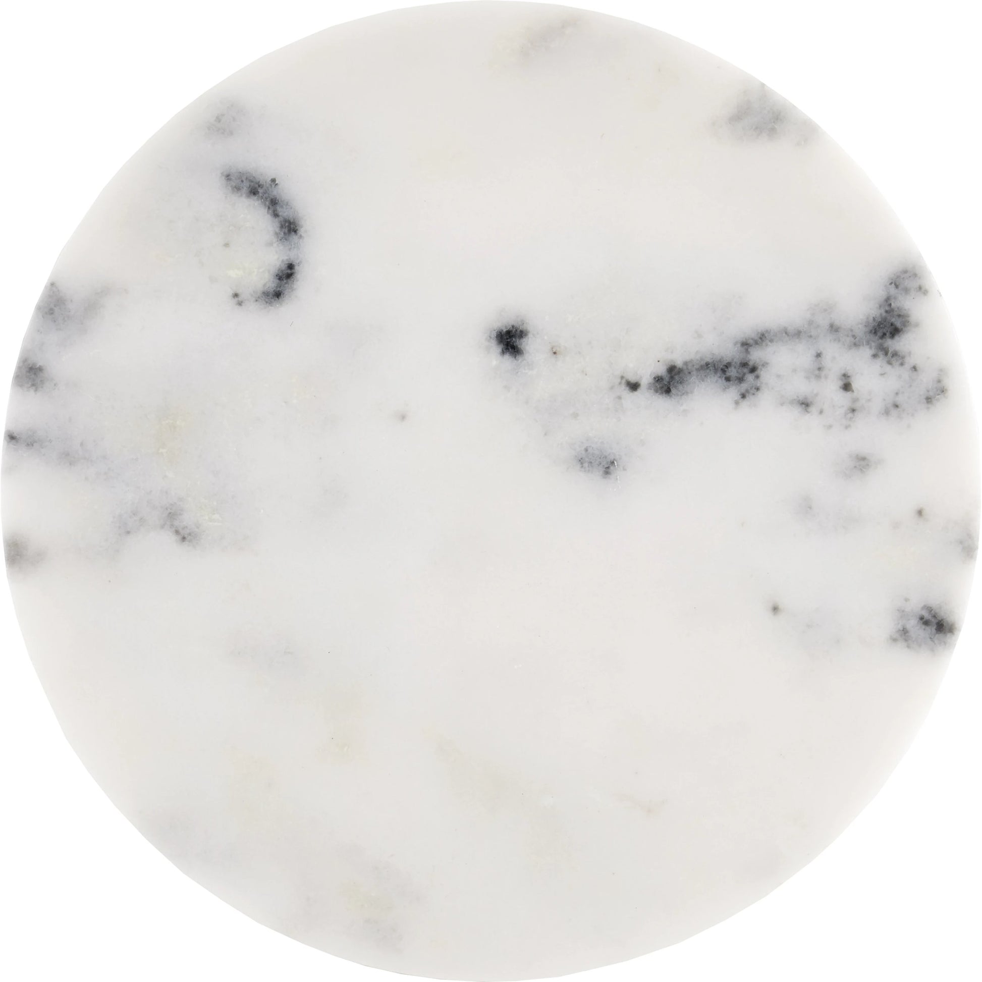 Quince Marble Accent Table by Currey and Company in white. Made from marble in a modern style.