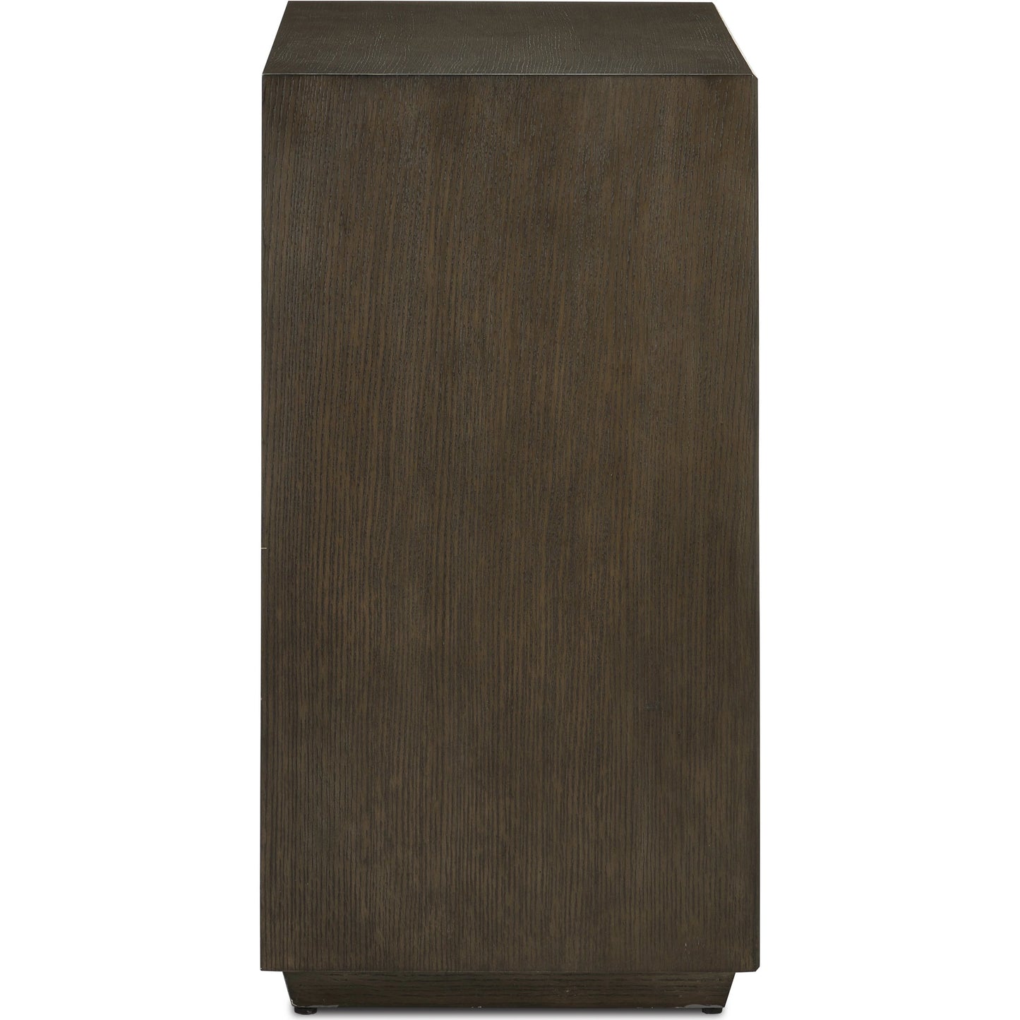 002 SI-1923982 | Additional Silo | Kendall Chest by Currey and Company in dove gray, polished brass. Made from oak solids, veneers, brass in a transitional style.