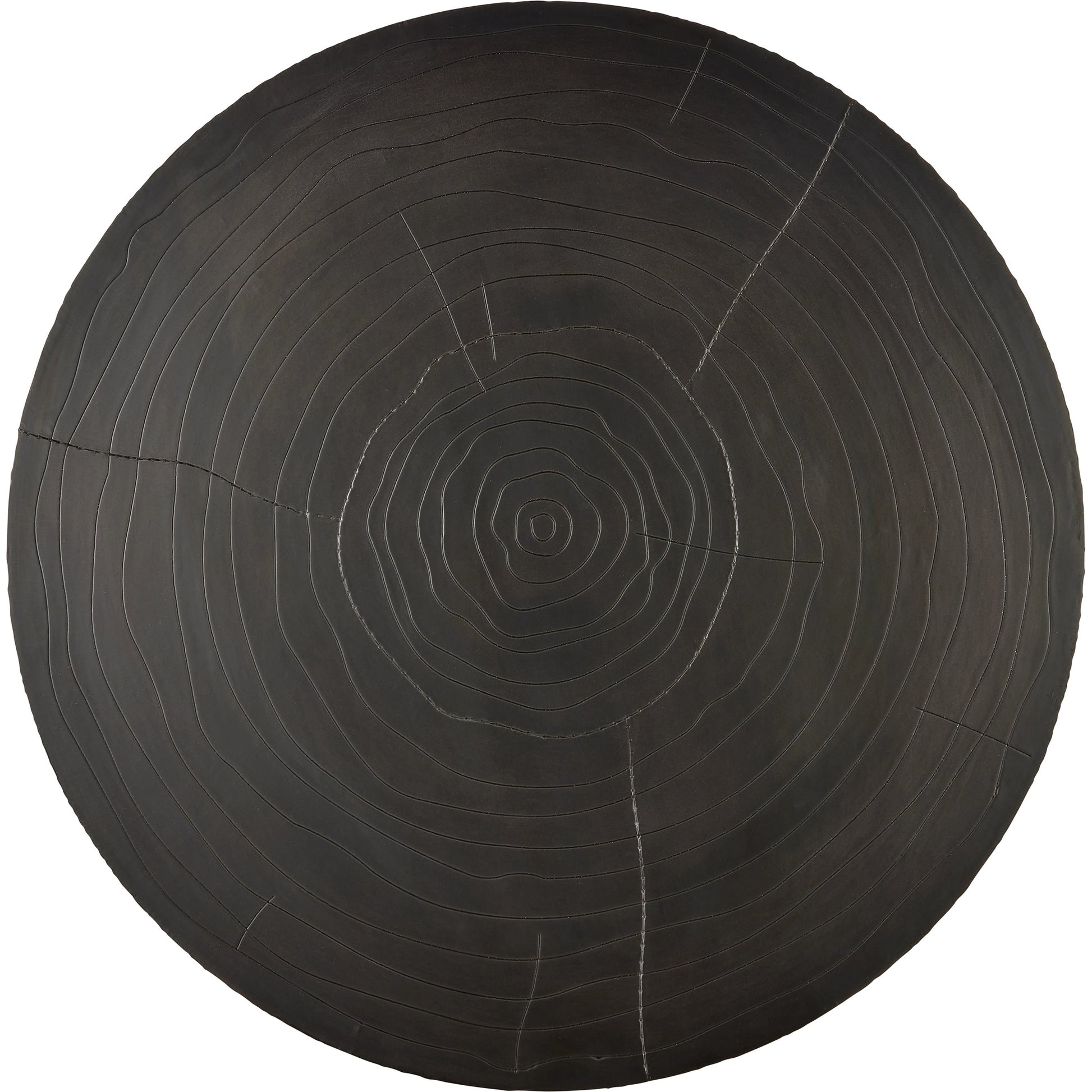 Terra Cocktail Table by Currey and Company in bronze, brass. Made from natural wood, brass in a modern style.