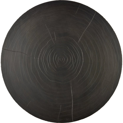 Terra Cocktail Table by Currey and Company in bronze, brass. Made from natural wood, brass in a modern style.