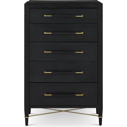 Verona Five-Drawer Chest by Currey and Company. Made from unique in a traditional style.