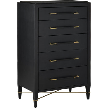 Verona Five-Drawer Chest by Currey and Company. Made from unique in a traditional style.