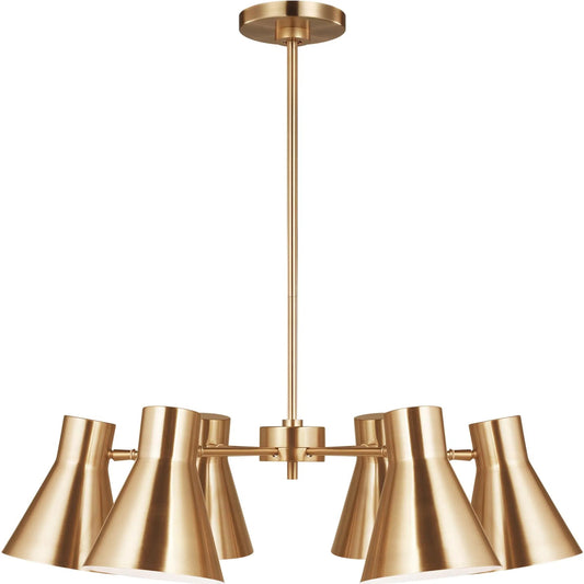 Chet Six Light Chandelier by Visual Comfort & Co.. Made from steel in a unique style.