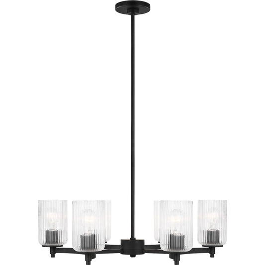 Beaumont Six Light Chandelier by Visual Comfort & Co.. Made from steel in a unique style.