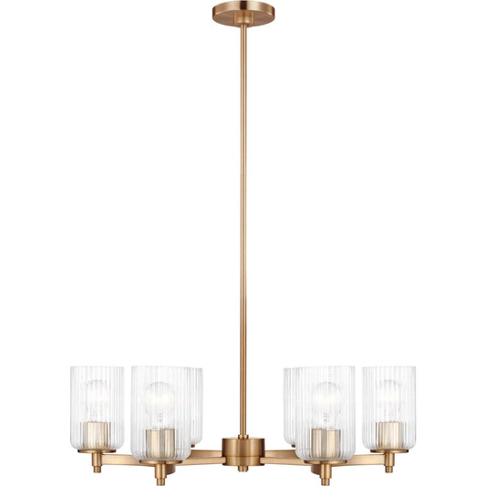 Beaumont Six Light Chandelier by Visual Comfort & Co.. Made from steel in a unique style.