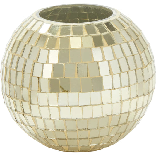 Twila Disco Vase by Accent Decor. Made from glass in a unique style.
